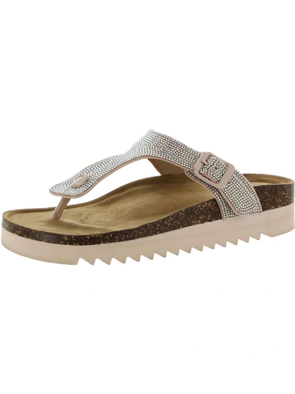 Wild Pair Barnett Womens Casual Footbed Thong Sandals NWT AND BOX 7 woman’s